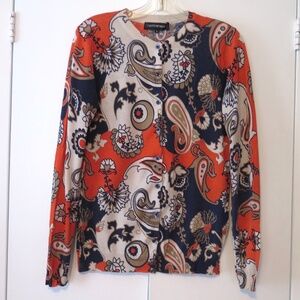 Simons Contemporaine Paisley Printed Cardigan - Wool/Cotton